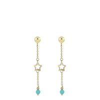 Pendientes Mujer in Oro Pasta di turchese O7Z2GU0